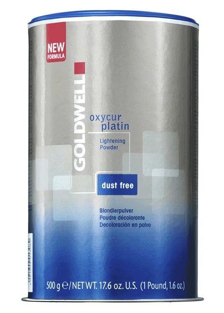 фото Осветляющий порошок без пыли goldwell oxycur platin dustfree bleach 500 гр