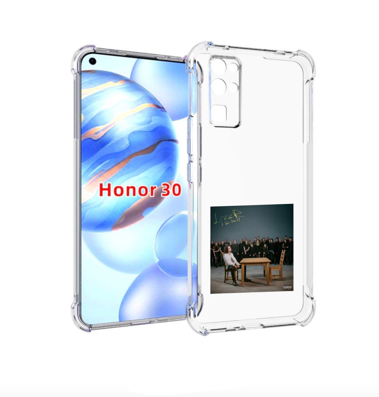 

Чехол бампер MyPads Не Ангел LIZER для Honor 30 (BMH-AN10) проти, Прозрачный, Tocco