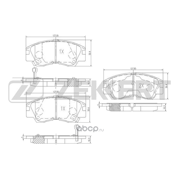 

Колодки Торм. Диск. Передн. Mitsubishi L200 Ii 86- L300/Delica Ii 86- L300 Iii 86- Pajero, 4250976718225