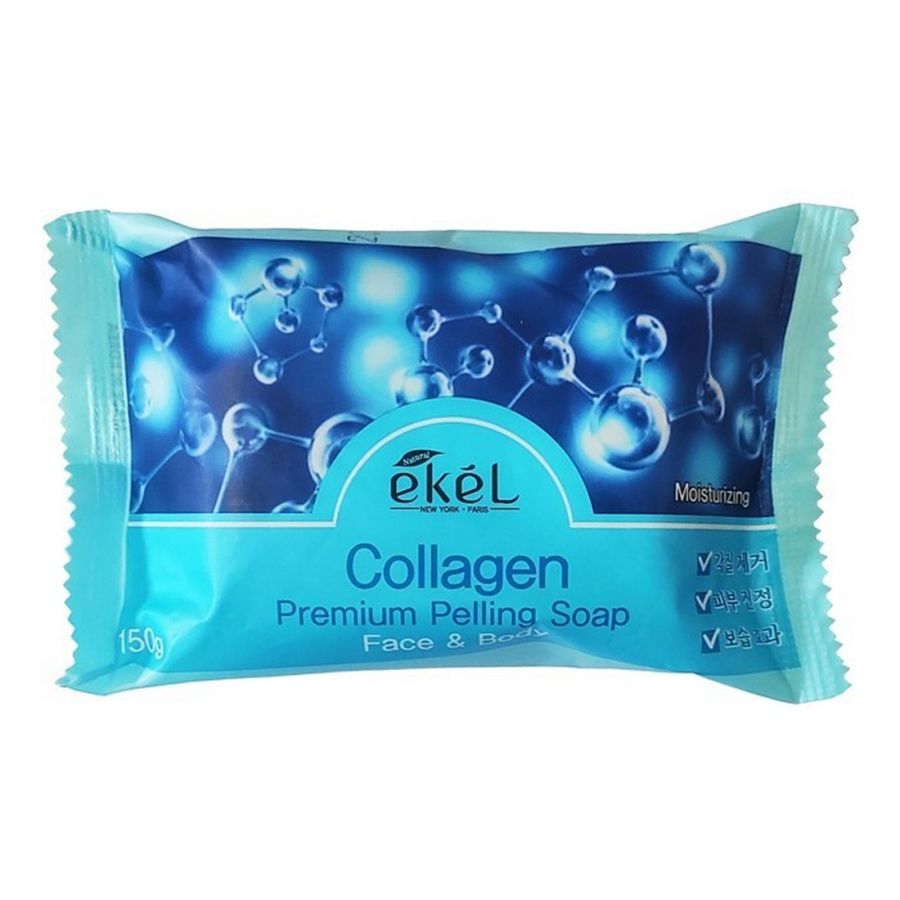 Мыло Ekel Peeling Soap Collagen косметическое с коллагеном 150 г