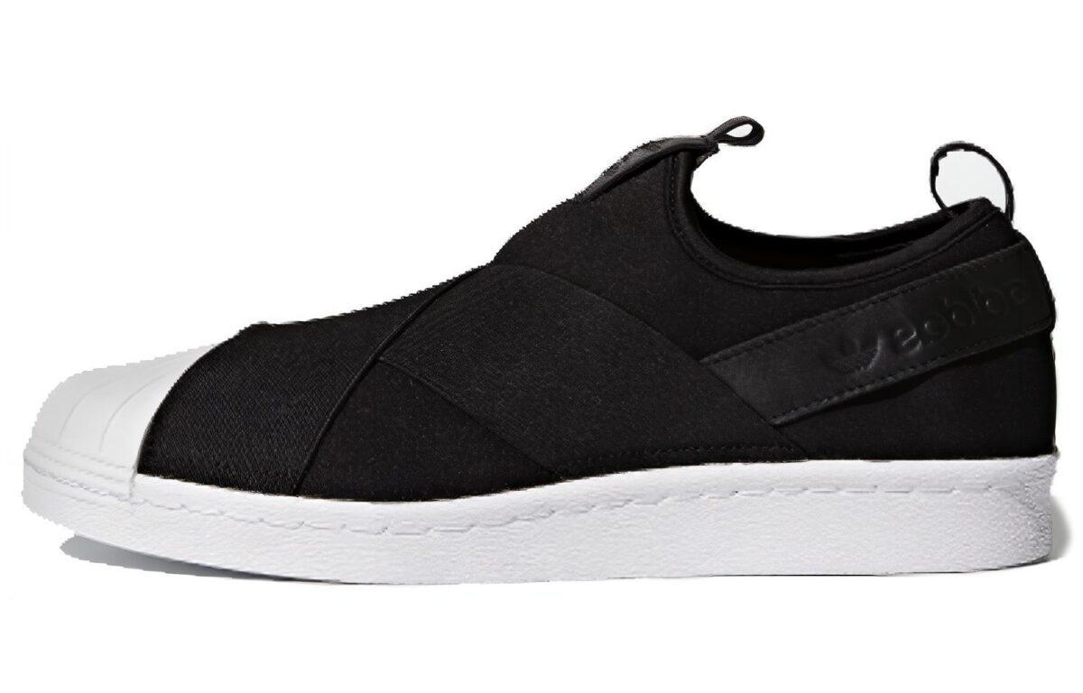 

Кеды унисекс Adidas Superstar slip-on черные 38 EU, Черный, Superstar slip-on