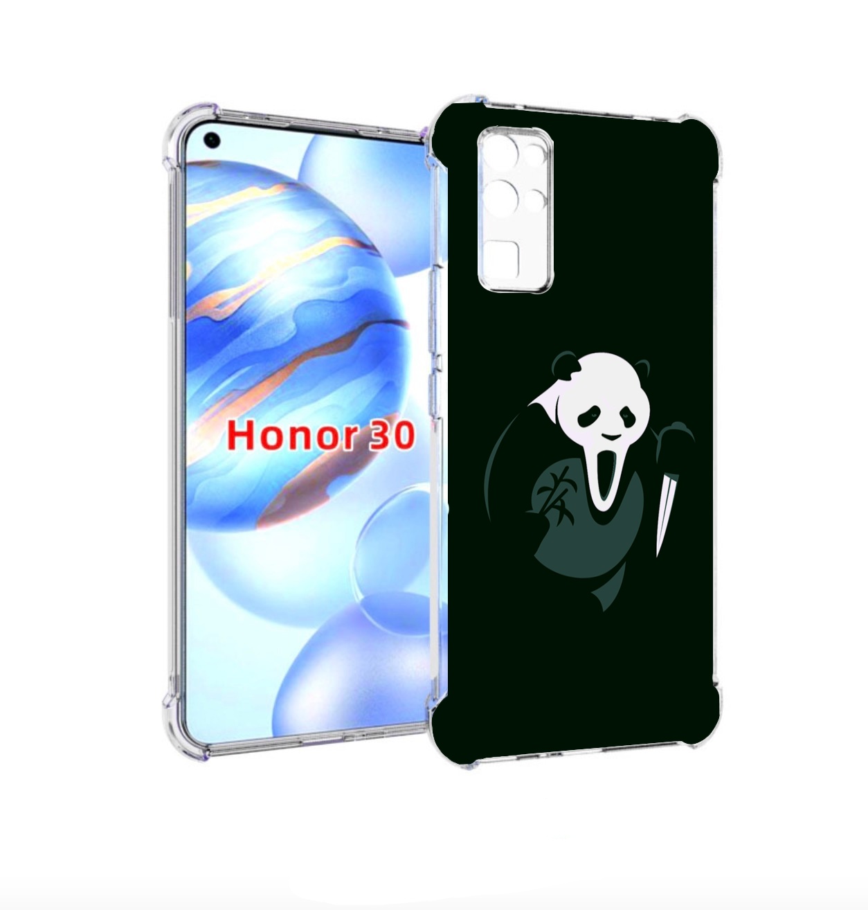 

Чехол бампер MyPads Панда-крик для Honor 30 (BMH-AN10) противоуд, Прозрачный, Tocco