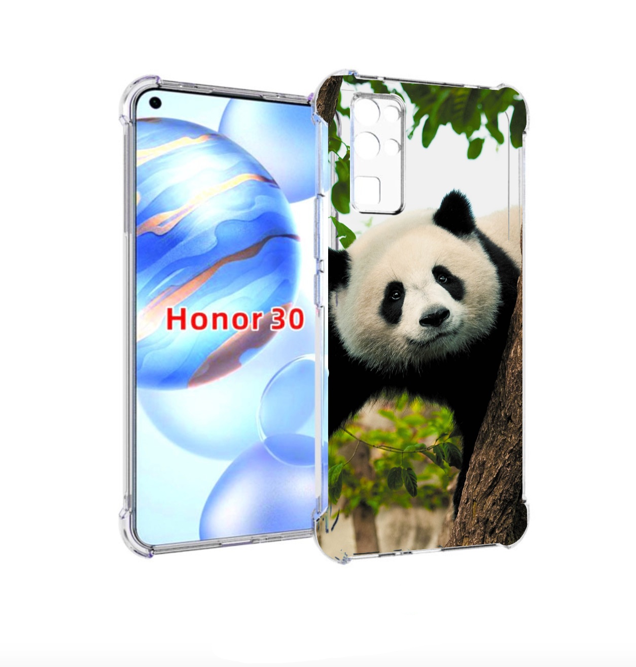 

Чехол бампер MyPads Панда-на-дереве для Honor 30 (BMH-AN10) прот, Прозрачный, Tocco