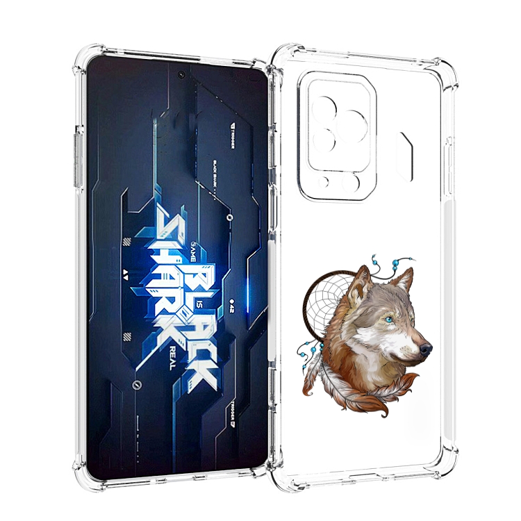 

Чехол MyPads волк и ловец снов для Xiaomi Black Shark 5 Pro, Прозрачный, Tocco