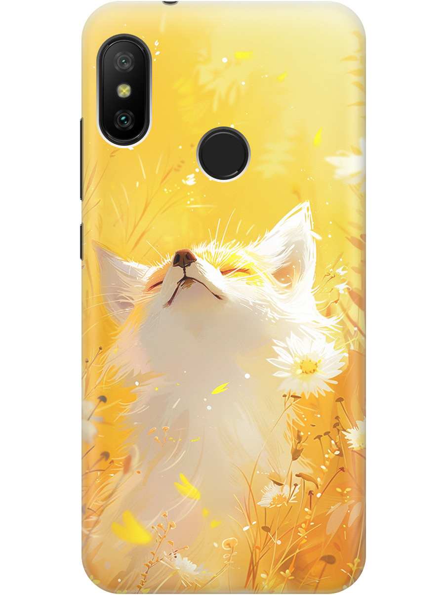 

Силиконовый чехол на Xiaomi Mi A2 Lite/Redmi 6 Pro с принтом "Лиса в цветах", Прозрачный;белый;желтый;оранжевый, 718586911