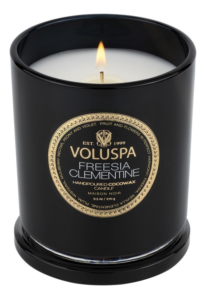 фото Ароматическая свеча voluspa freesia clementine (фрезия клементин) 270г