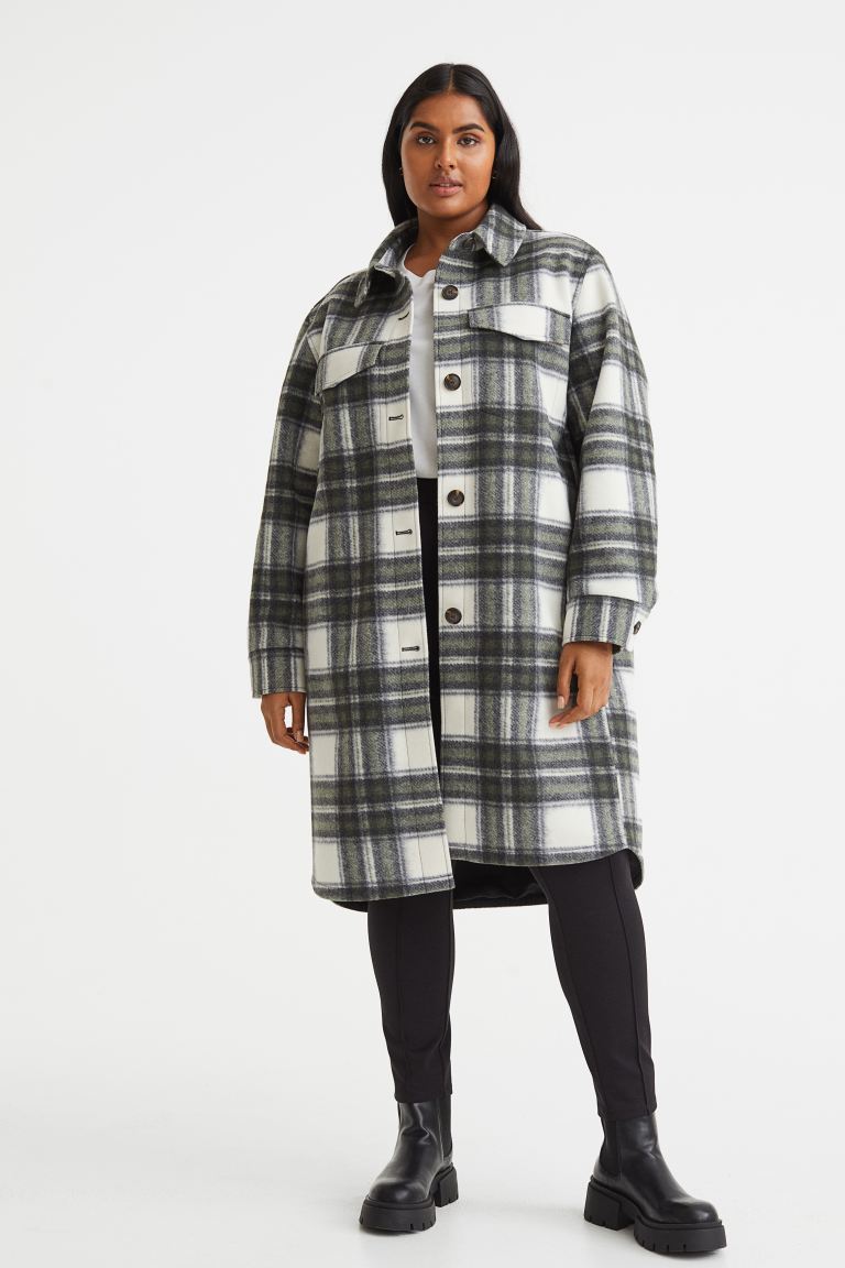 

Рубашка женская H&M 1088536001 зеленая XL (доставка из-за рубежа), 1088536001