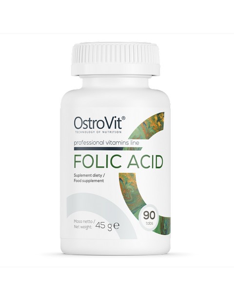 

Фолиевая кислота Ostrovit Folic Acid таблетки 90 шт., Фолиевая кислота Folic Acid