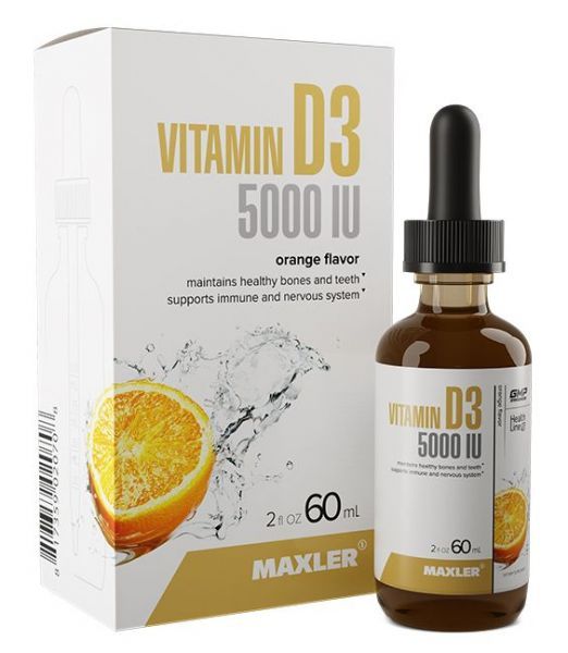 

Витамин D3 Maxler Vitamin D3 5000 IU 60 мл, Vitamin D3 5000 IU