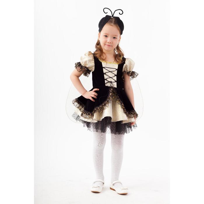 

Карнавальный костюм «Муха Цокотуха», платье с крыльями, ободок с усиками, размер 116-60