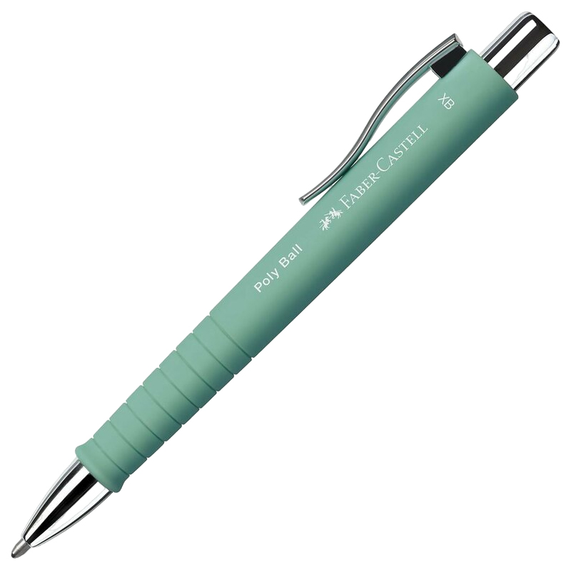 

Faber Castell Ручка шариковая авт. Faber-Castell Poly Ball XB, зеленый мятный, Ручка шариковая авт. Faber-Castell Poly Ball XB, зеленый мятный