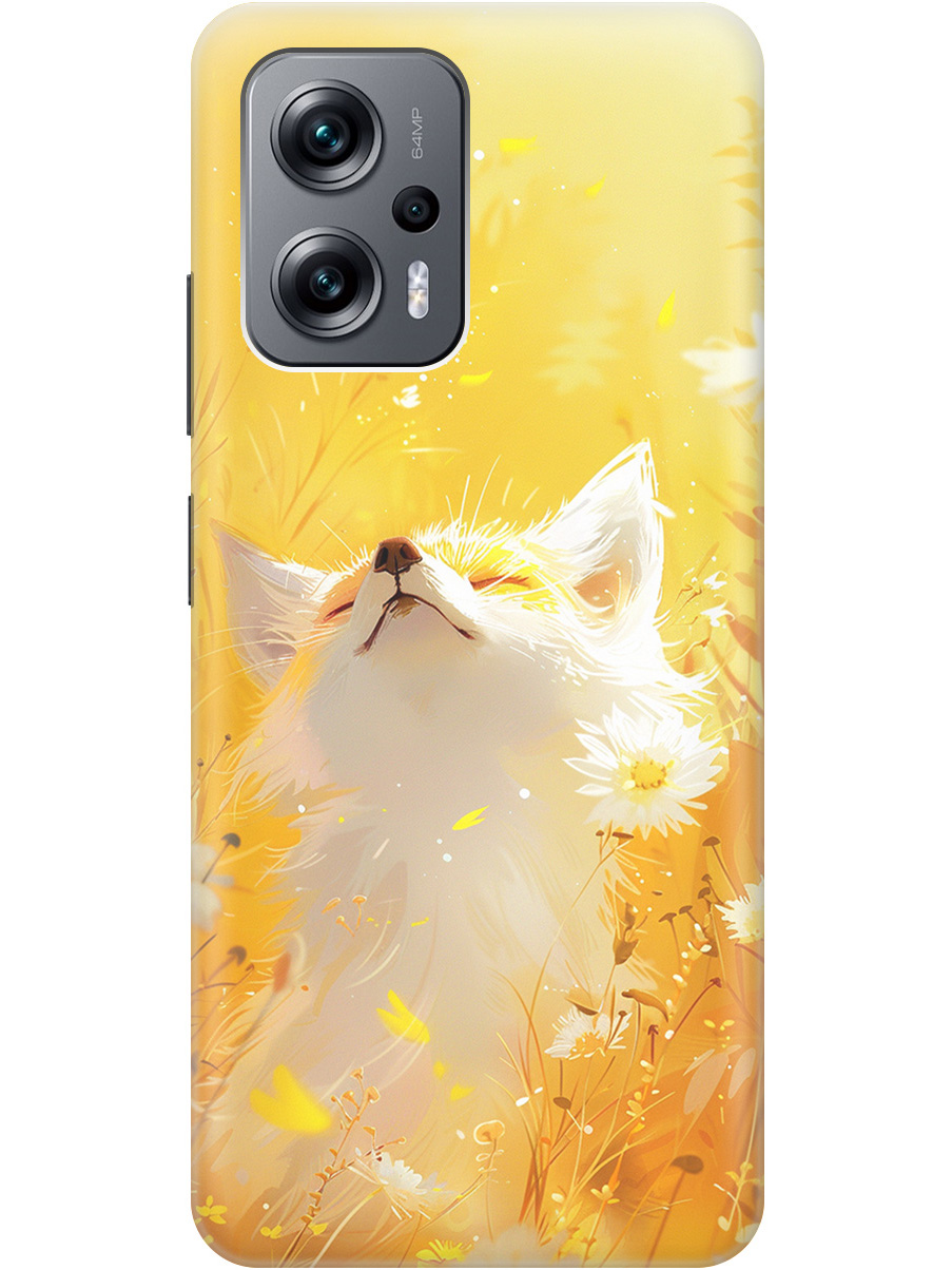 

Силиконовый чехол на Poco X4 GT, Xiaomi Redmi Note 11T Pro/11T Pro+ с принтом 803946, Прозрачный;белый;желтый;оранжевый, 740187711