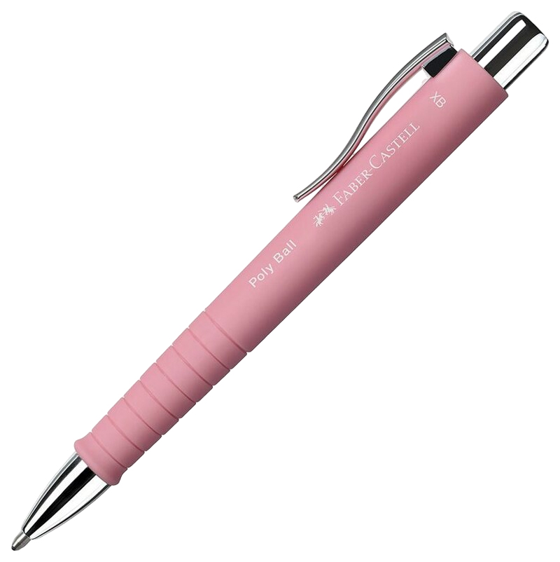 

Faber Castell Ручка шариковая авт. Faber-Castell Poly Ball XB, светло-розовый, Ручка шариковая авт. Faber-Castell Poly Ball XB, светло-розовый