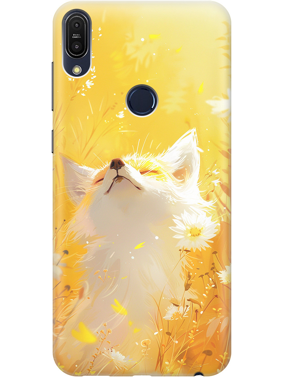

Силиконовый чехол на Asus Zenfone Max Pro M1 (ZB602KL) с принтом "Лиса в цветах", Прозрачный;белый;желтый;оранжевый, 719182711