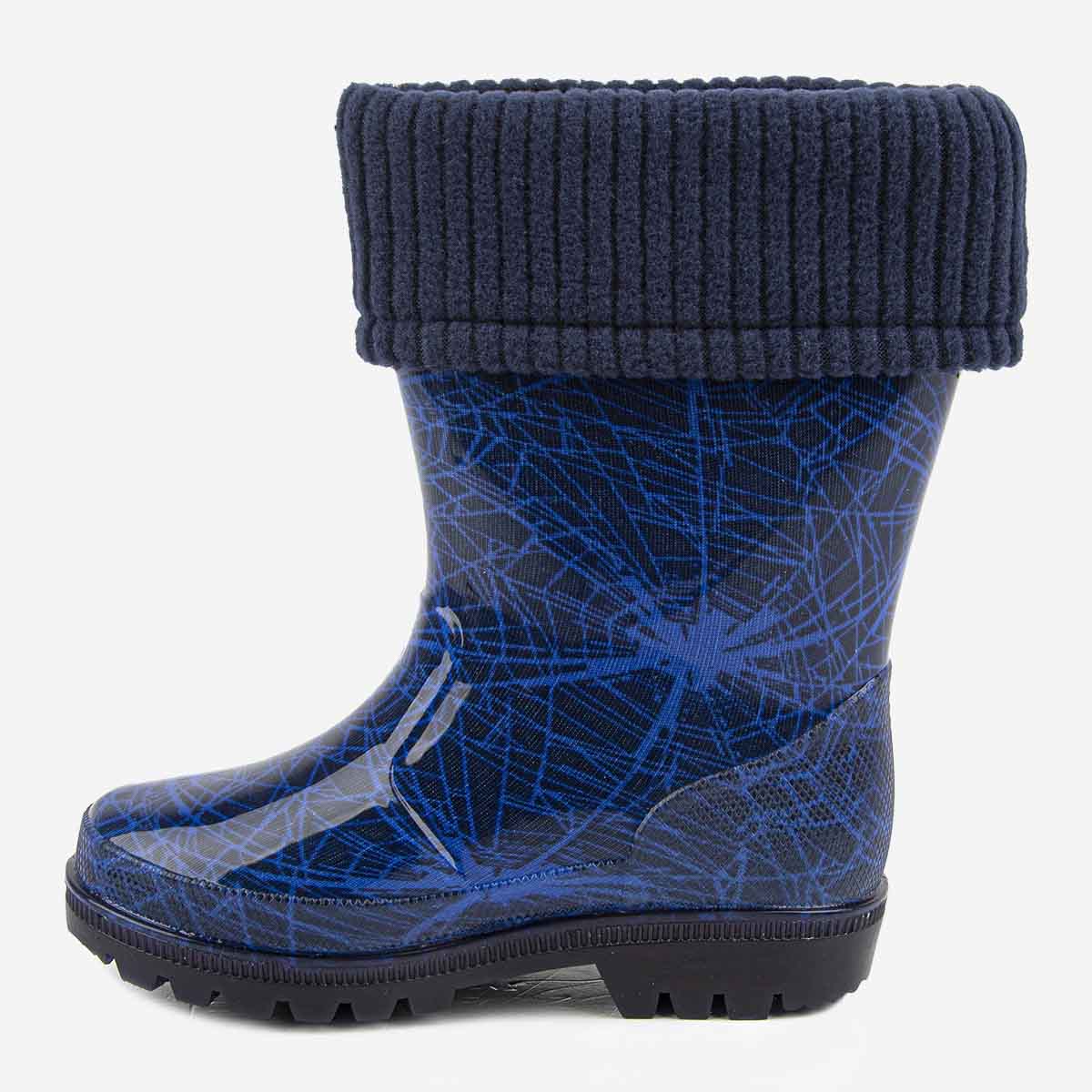 фото Сапоги резиновые детские kapika 1588т, синий, 27