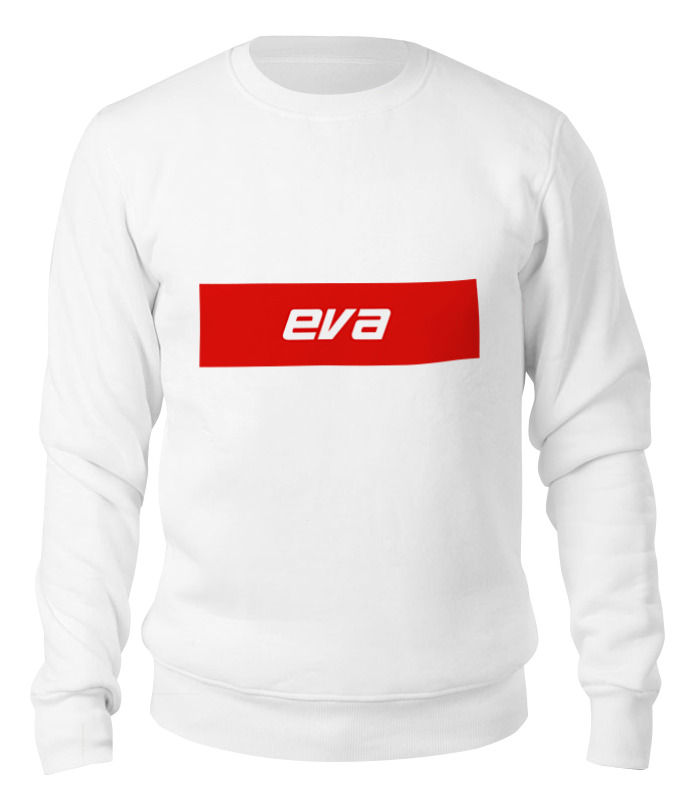 

Свитшот унисекс Printio Имя eva белый L, Имя eva