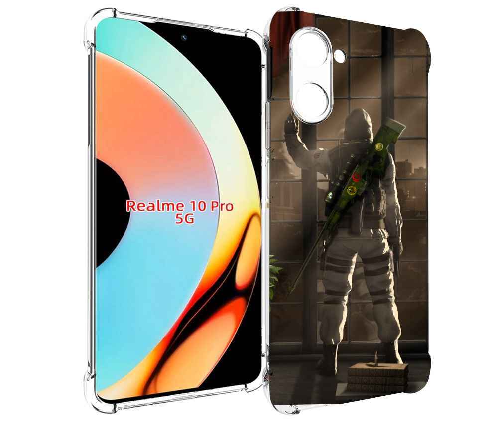 

Чехол бампер MyPads Контр-Страйк-в-дыму для Realme 10 Pro против..., Прозрачный, Tocco
