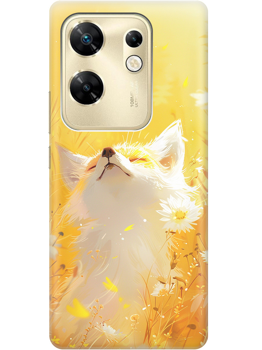 

Силиконовый чехол на Infinix Zero 30 4G с принтом "Лиса в цветах", Прозрачный;белый;желтый;оранжевый, 778687911