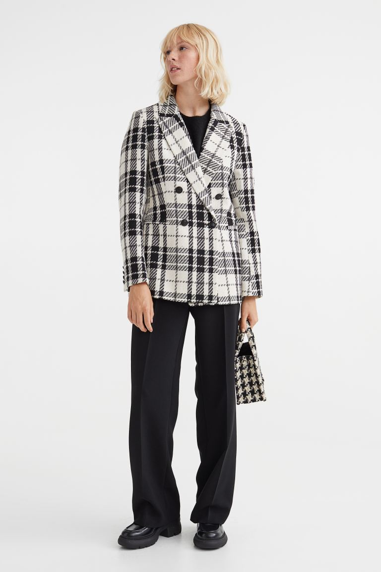 

Блейзер женский H&M 1088625002 белый L (доставка из-за рубежа), 1088625002