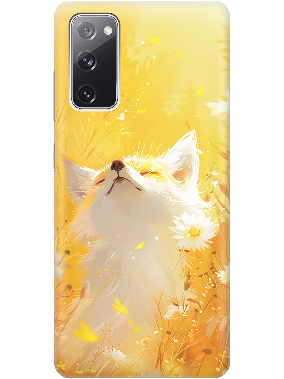 

Силиконовый чехол на Samsung Galaxy S20 FE с принтом "Лиса в цветах", Прозрачный;белый;желтый;оранжевый, 723485411