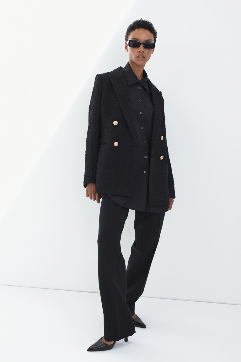 

Блейзер женский H&M 1088625003 черный L (доставка из-за рубежа), 1088625003