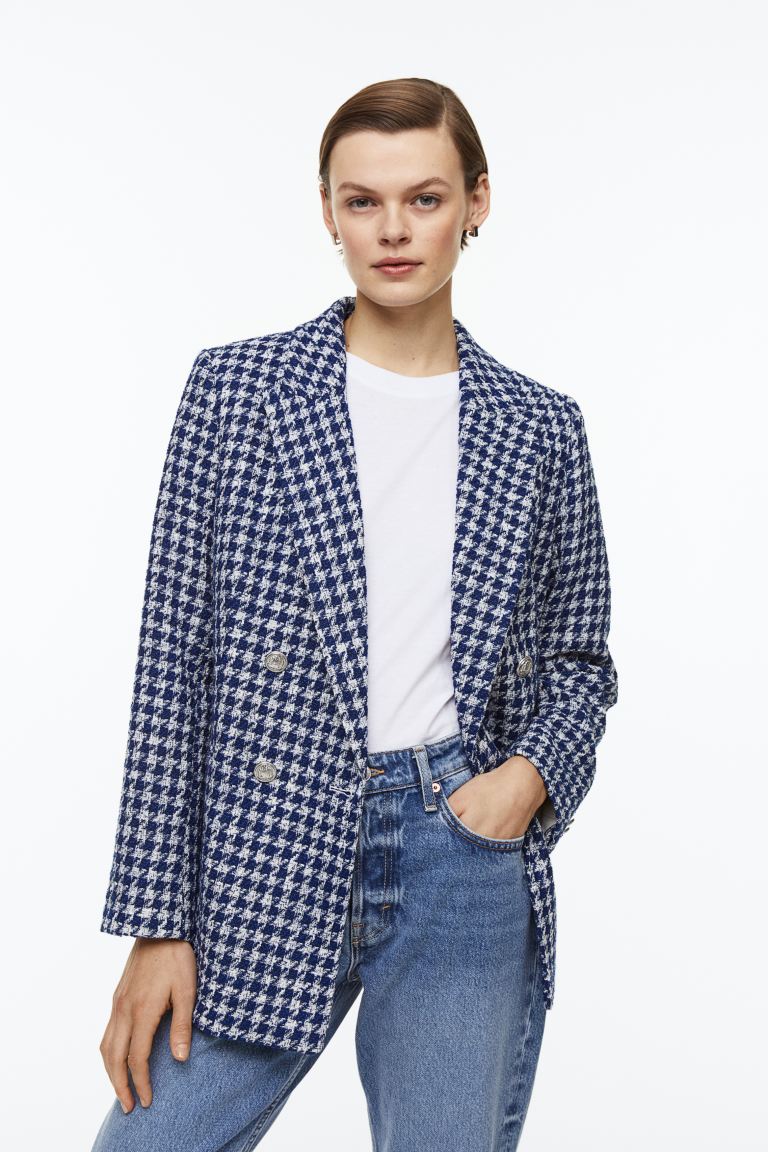 

Блейзер женский H&M 1088625004 синий XL (доставка из-за рубежа), 1088625004