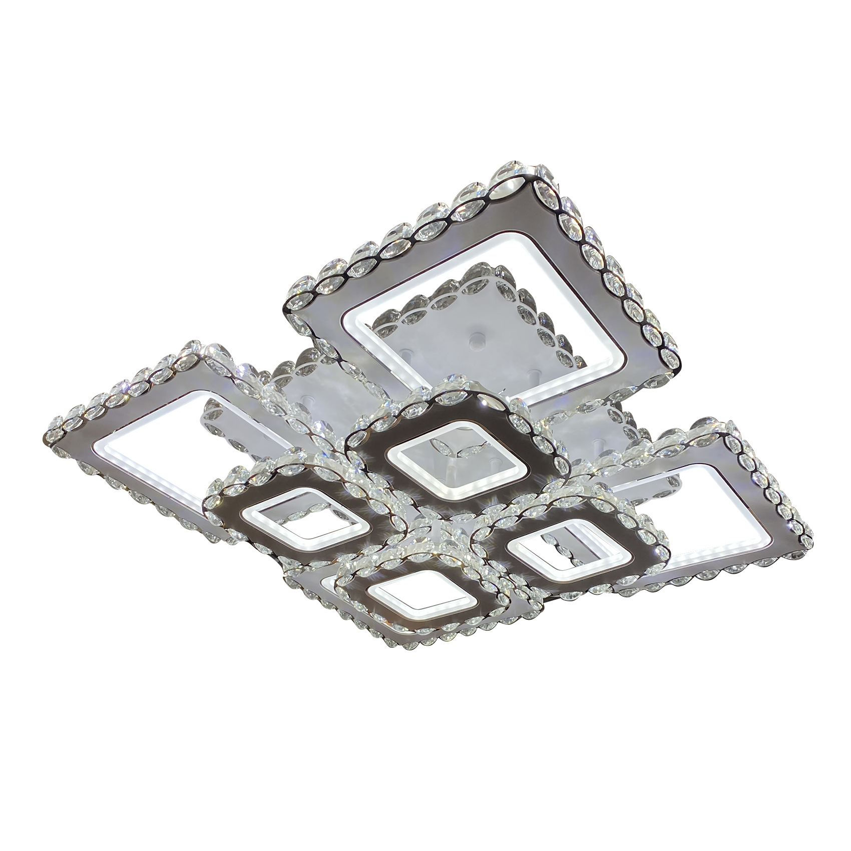 

Люстра потолочная светодиодная Studio Led SL890/8 RGB Crystal White+Chrome