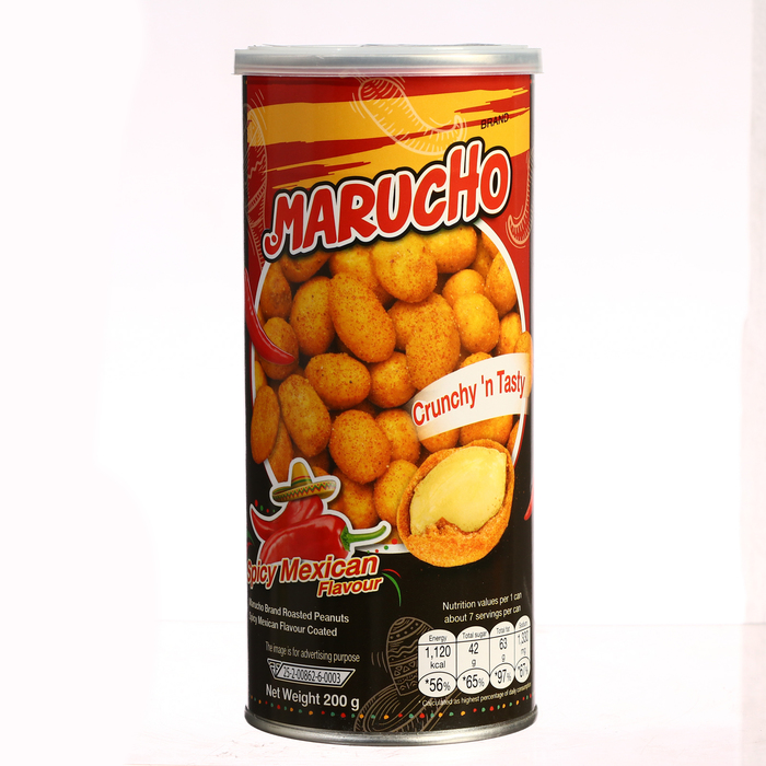 Жареный арахис Marucho в глазури острый, мексиканский, 200 г