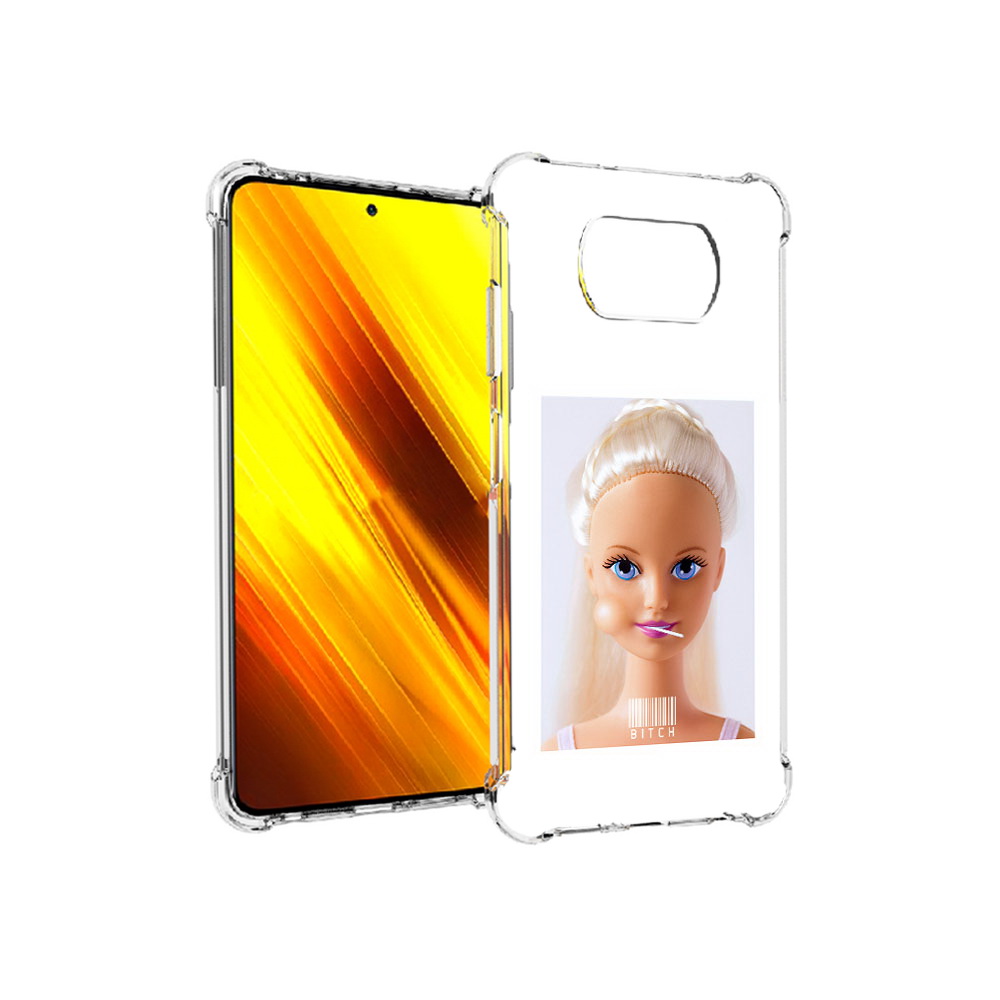 

Чехол MyPads Tocco для Xiaomi Poco X3 барби (PT154881.262.226), Прозрачный, Tocco