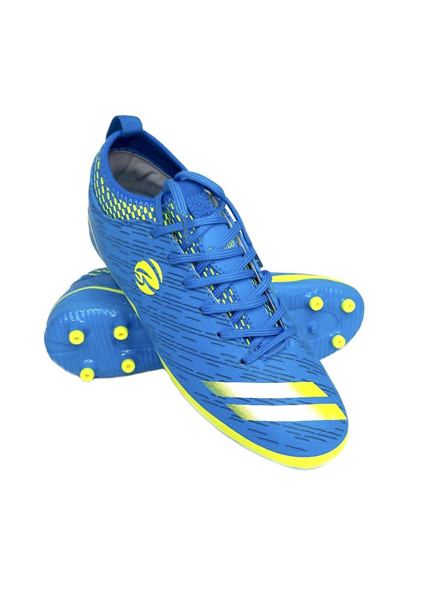 Спортивные футбольные бутсы Backheel BLUE 210667 с шипами мужские размер 44