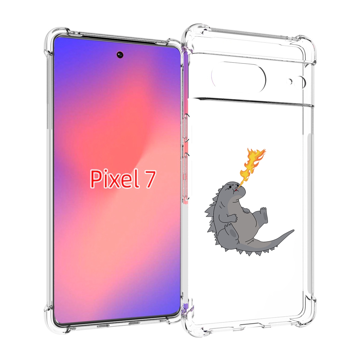 

Чехол Mypads Огнедышащий-Дракончик Для Google Pixel 7, Прозрачный, Tocco