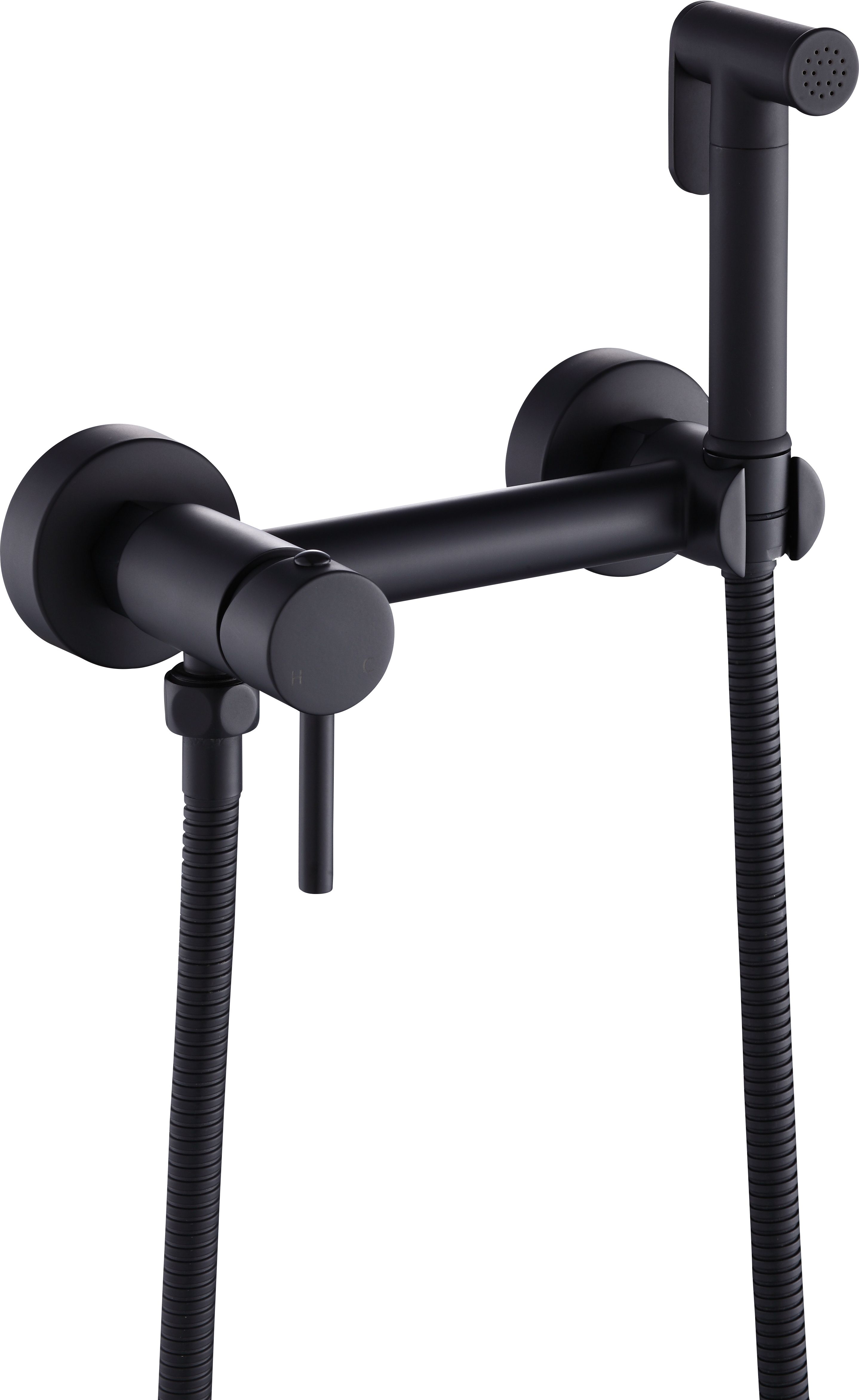 Гигиенический душ со смесителем черный Feinise S1572-8