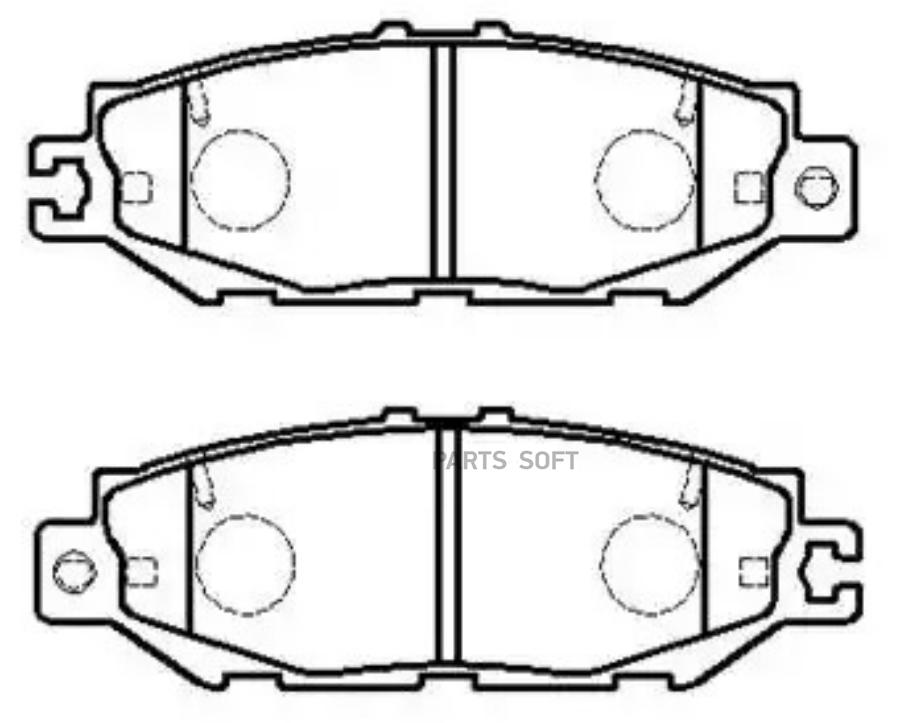 

Колодки тормозные дисковые TOYOTA: LEXUS: 92.8- () 1шт HSB HP5072