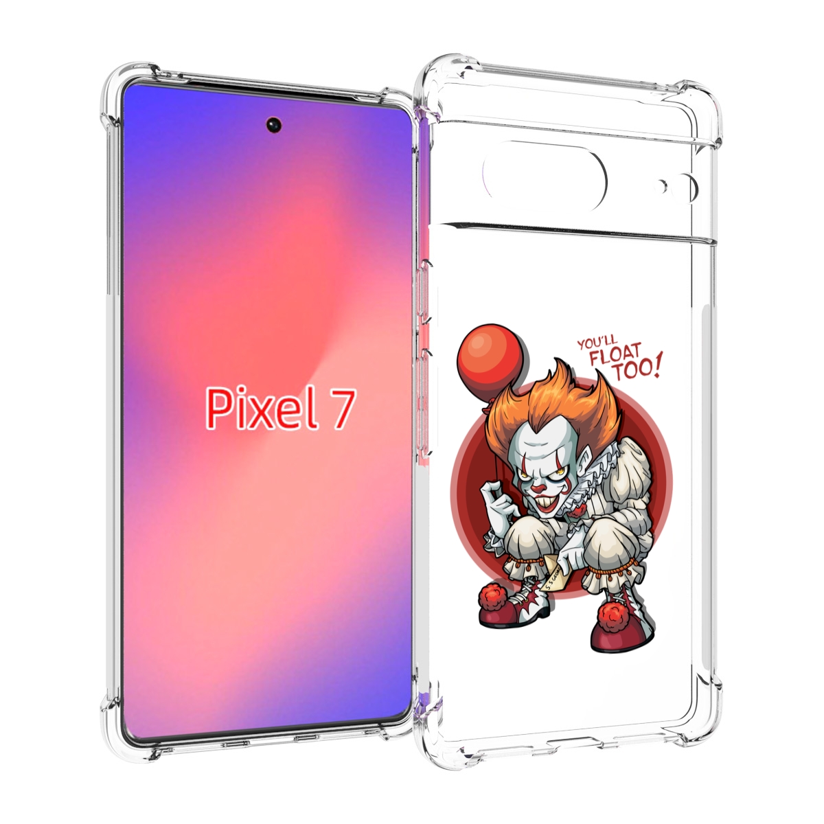

Чехол Mypads Одетый-Клоун Для Google Pixel 7, Прозрачный, Tocco