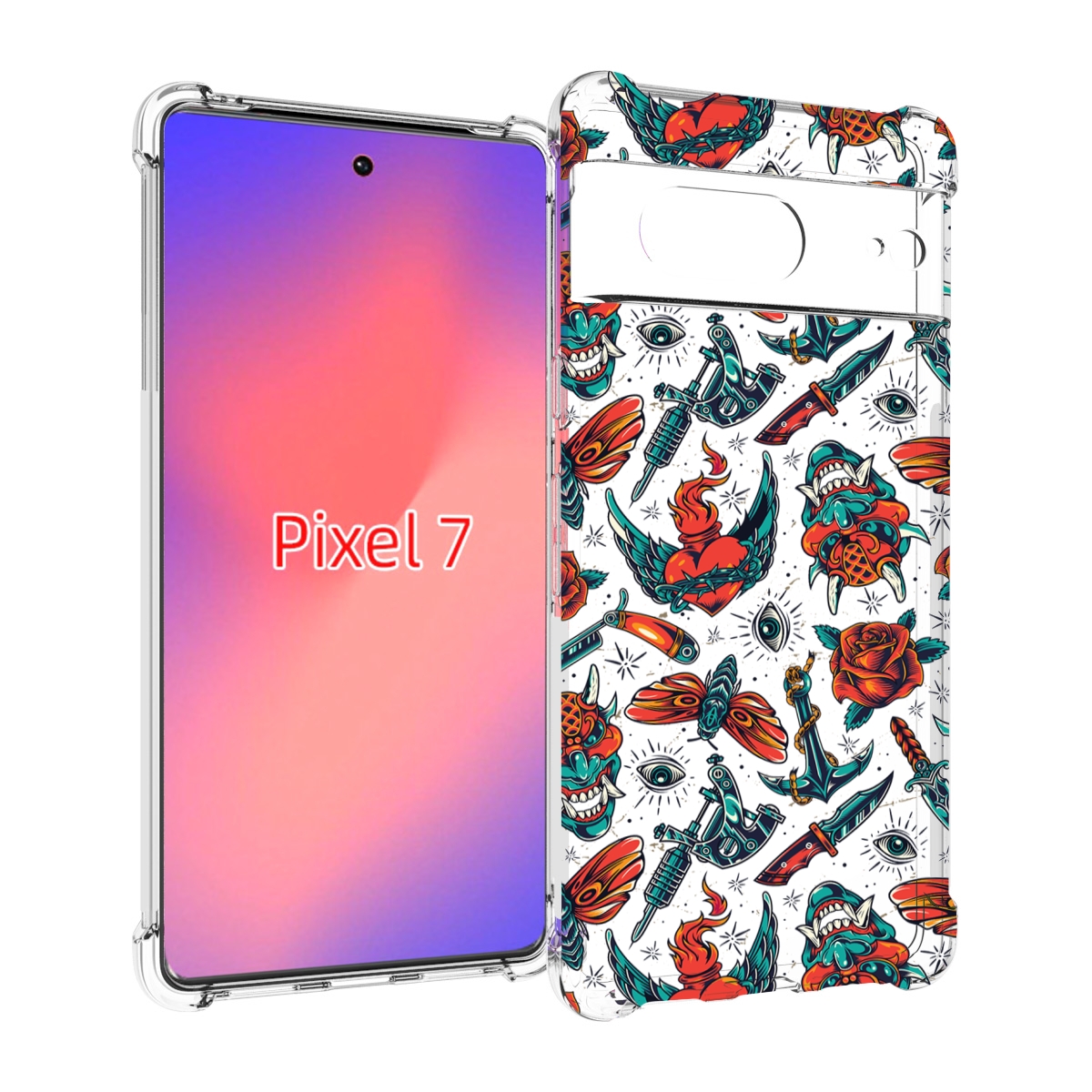 

Чехол Mypads Олд-Скул-Пак Для Google Pixel 7, Прозрачный, Tocco