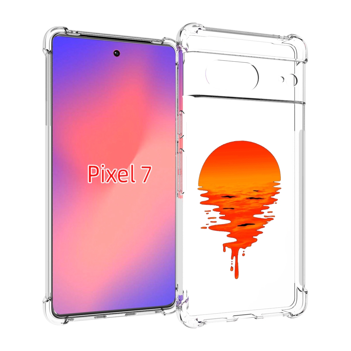 

Чехол Mypads Оранжевый Закат На Воде Для Google Pixel 7, Прозрачный, Tocco