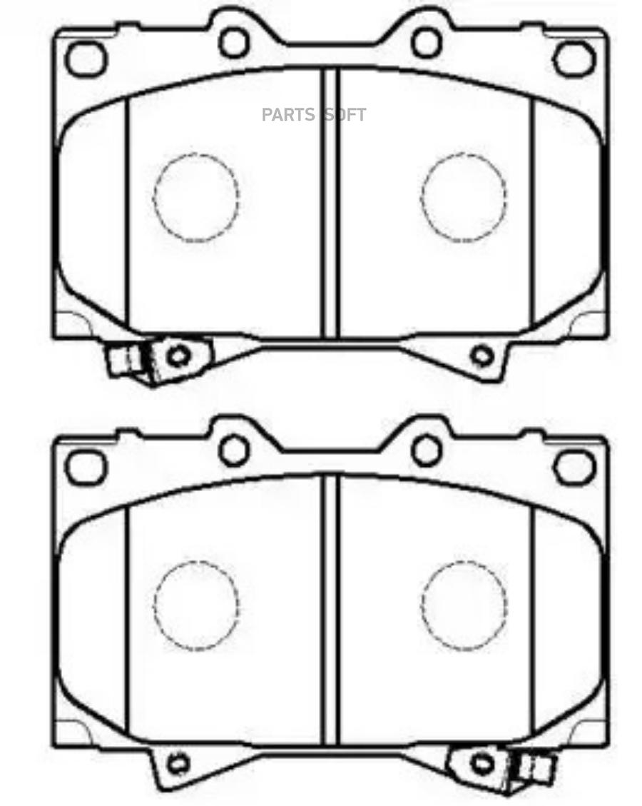 

Колодки тормозные дисковые передн. TOYOTA: LAND CRUISER (UZJ100) 98.1- LEXUS: LX 98-