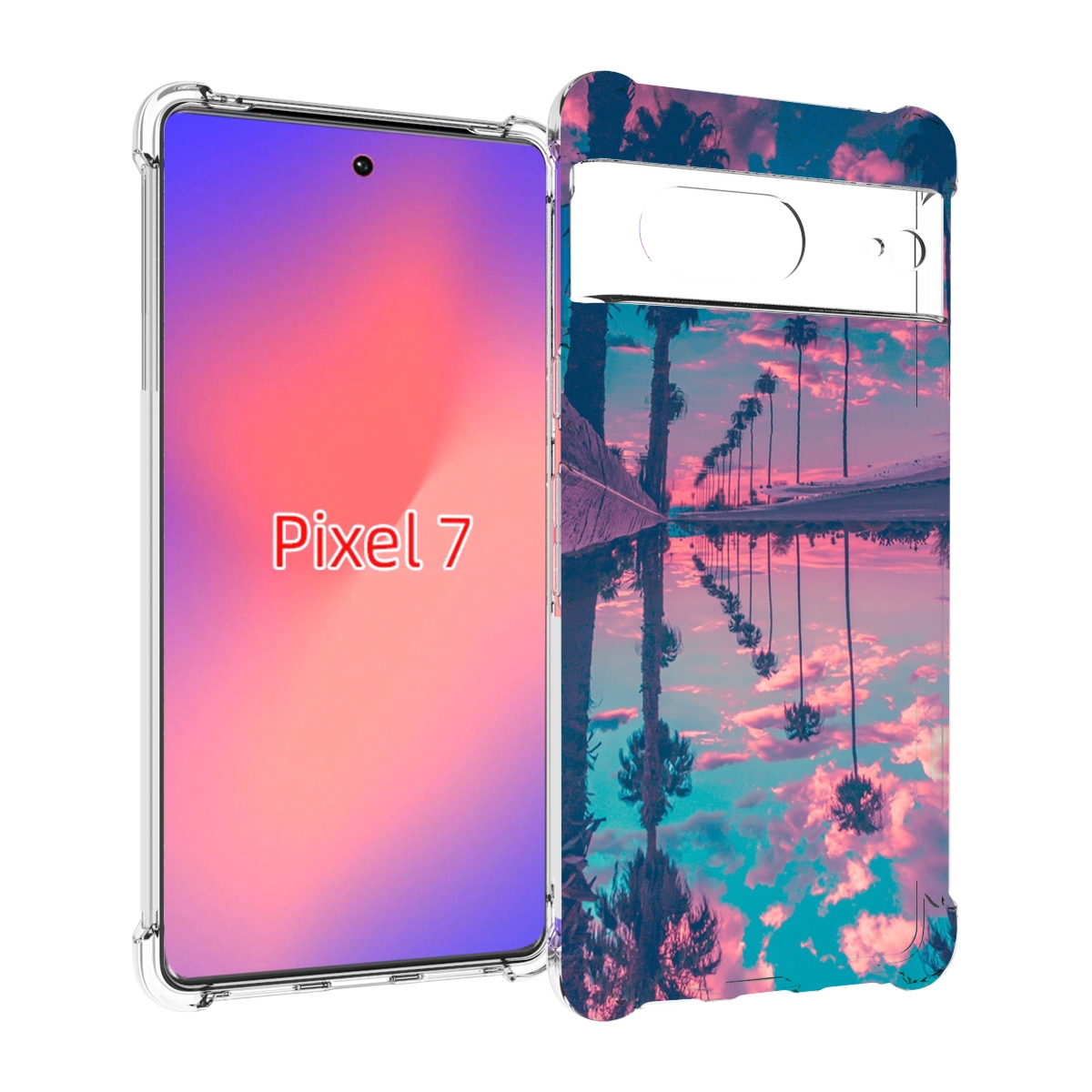

Чехол Mypads Отражение-Пальм Для Google Pixel 7, Прозрачный, Tocco