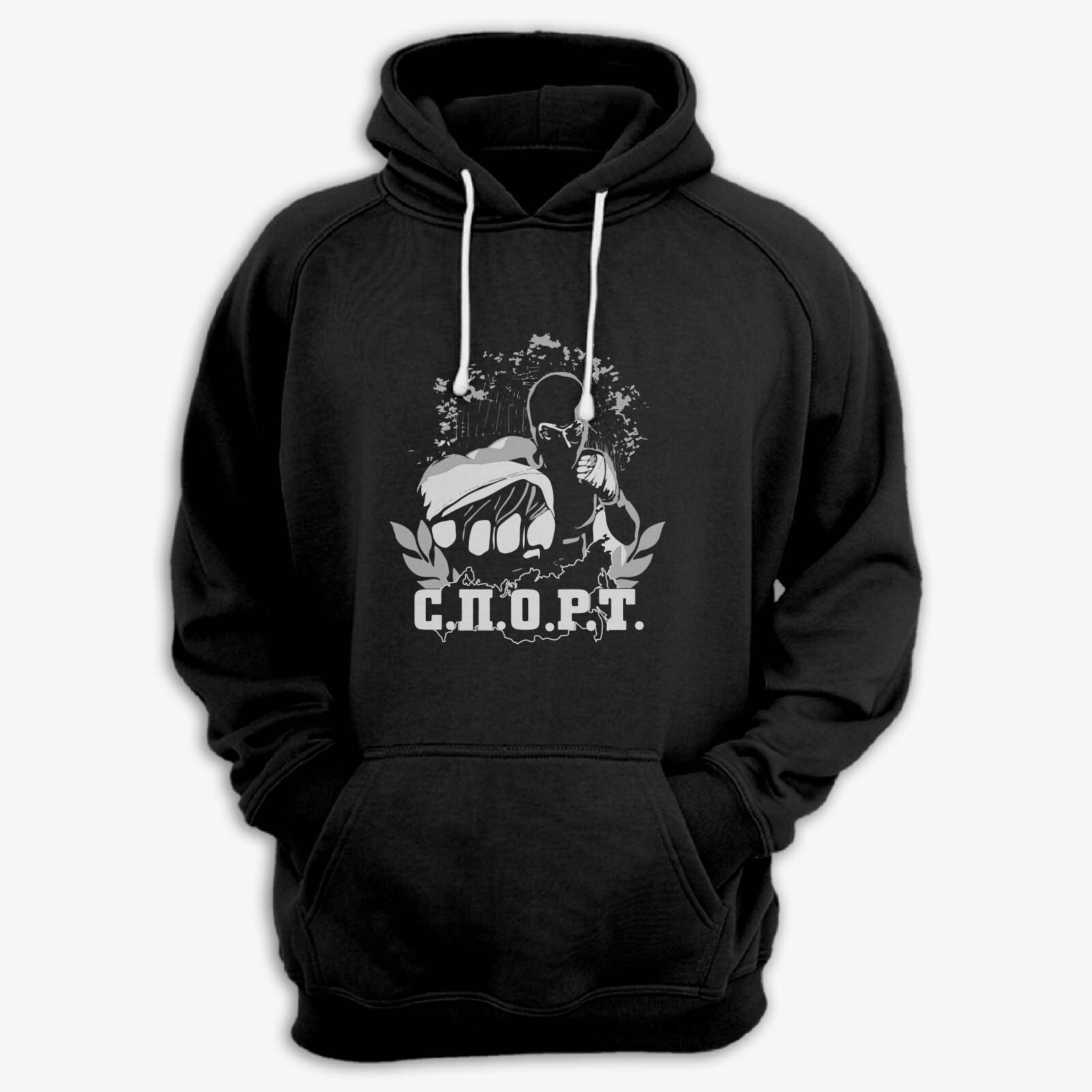 

Худи женское SHARP&CUT FBD738529 черное 52 RU, Черный, FBD738529