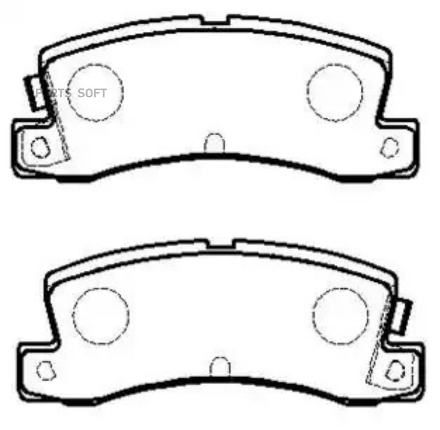 

Колодки тормозные дисковые CHEVROLET: NOVA 85- TOYOTA: COROLLA COUPE (AE92) FX16 (AE82) 86