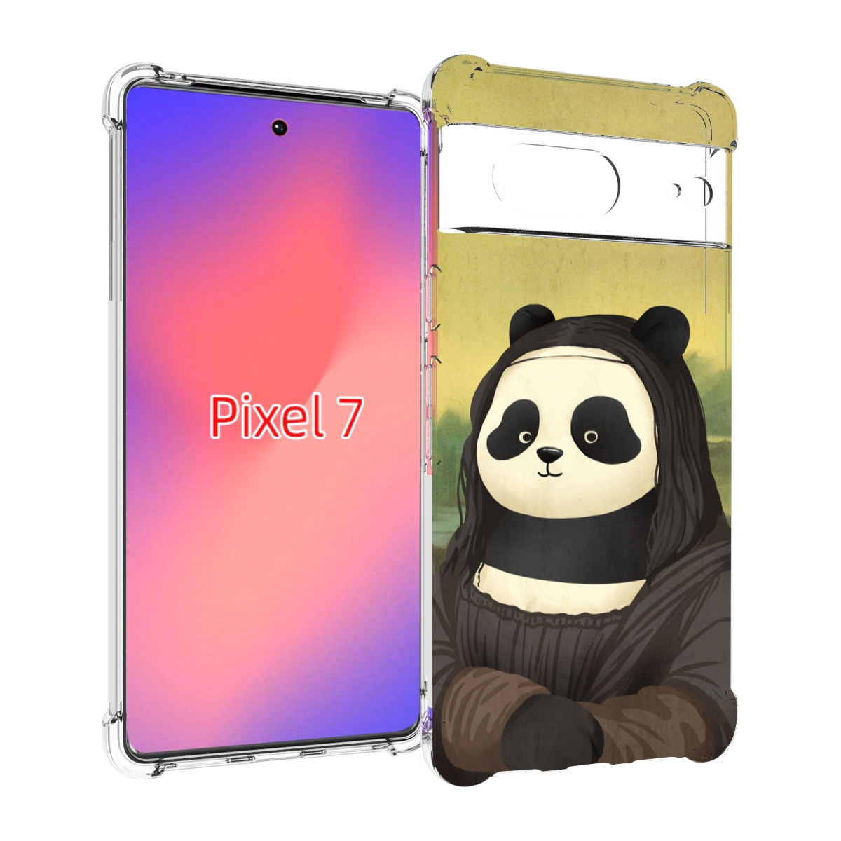 

Чехол Mypads Панда Монализа Для Google Pixel 7, Прозрачный, Tocco