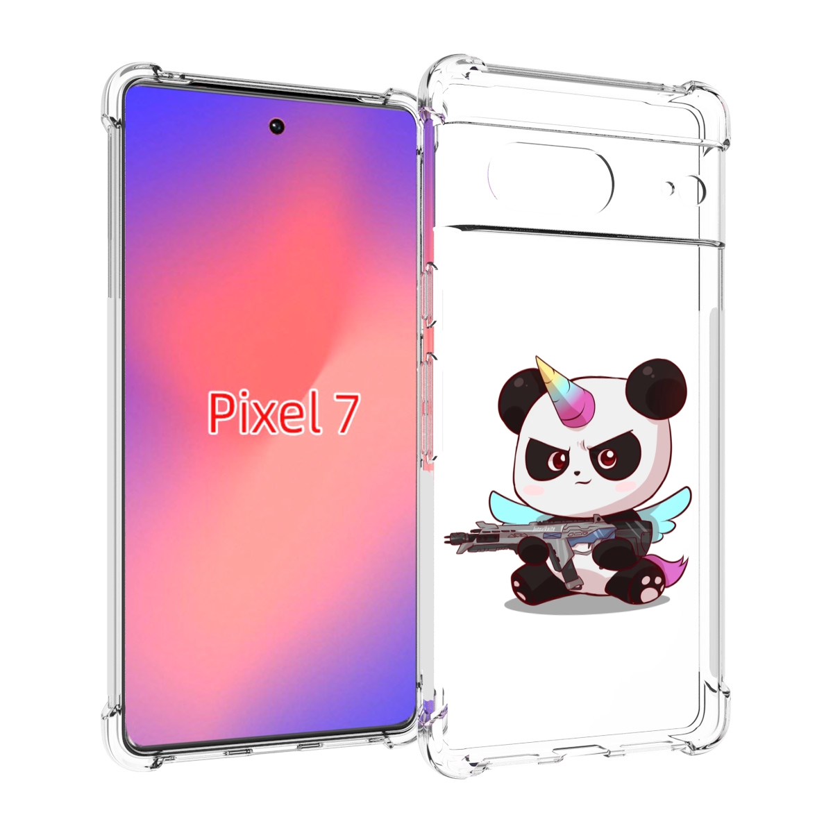 

Чехол Mypads Панда-Единорог Детский Для Google Pixel 7, Прозрачный, Tocco