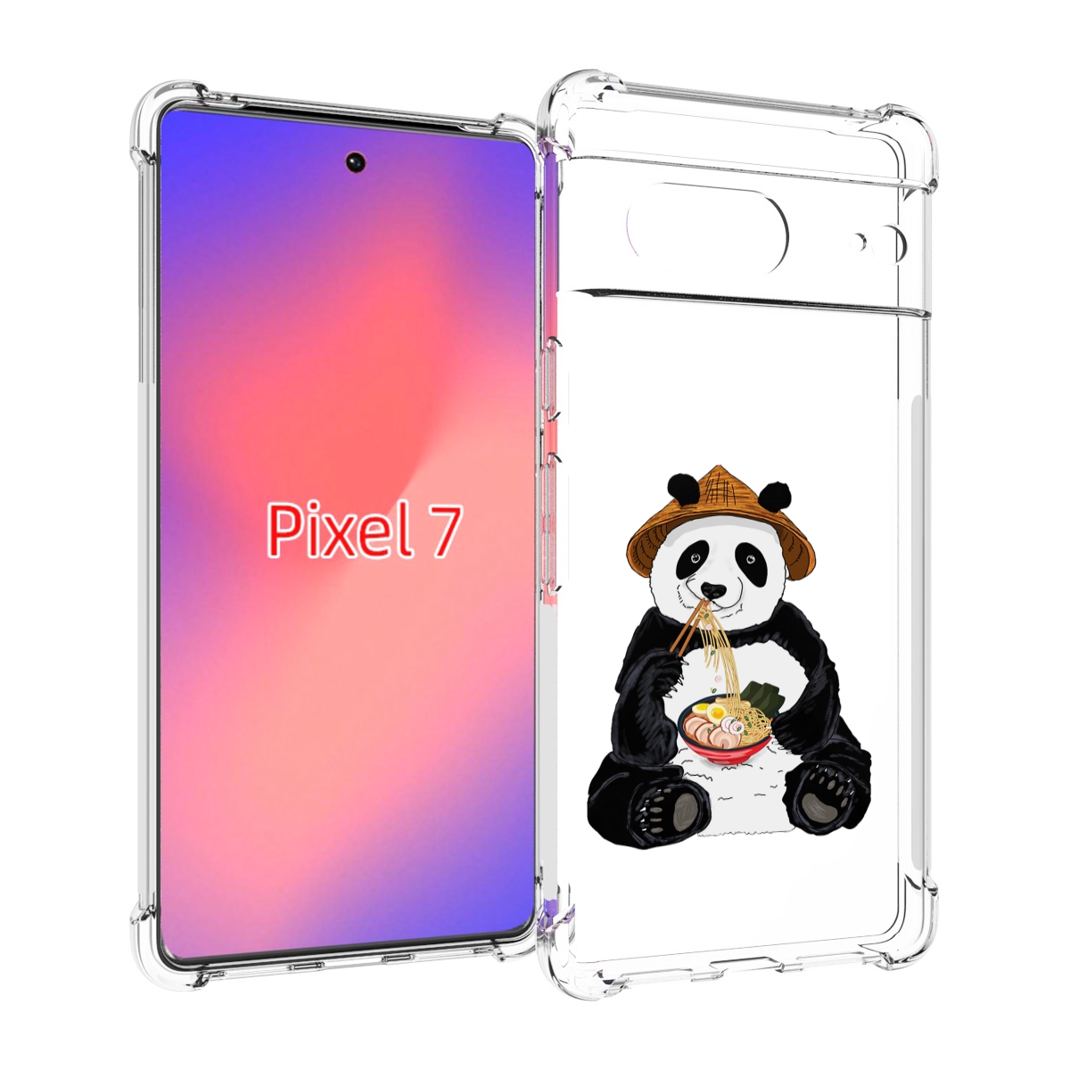 

Чехол Mypads Панда-Любит-Лапшу Для Google Pixel 7, Прозрачный, Tocco