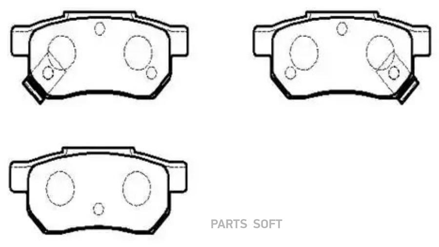 

Тормозные колодки HSB дисковые HP5123