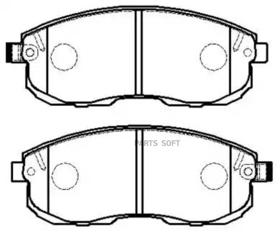 

Колодки тормозные дисковые передн NISSAN: MAXIMA 95- MITSUBISHI: L200 96-