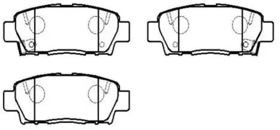 

Колодки тормозные дисковые TOYOTA: AVALON 94.9- () 1шт HSB HP5133