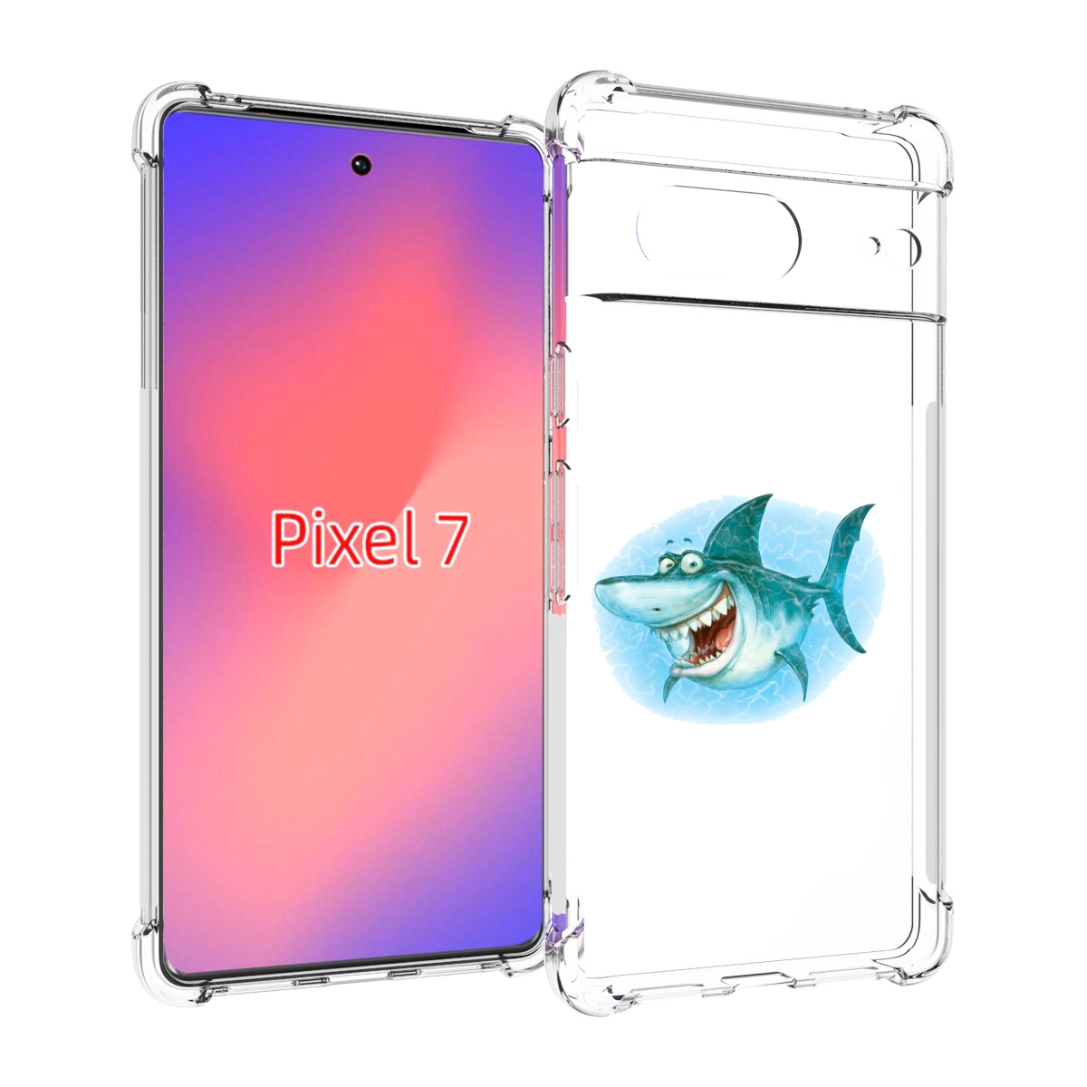 

Чехол Mypads Веселая Акула Для Google Pixel 7, Прозрачный, Tocco