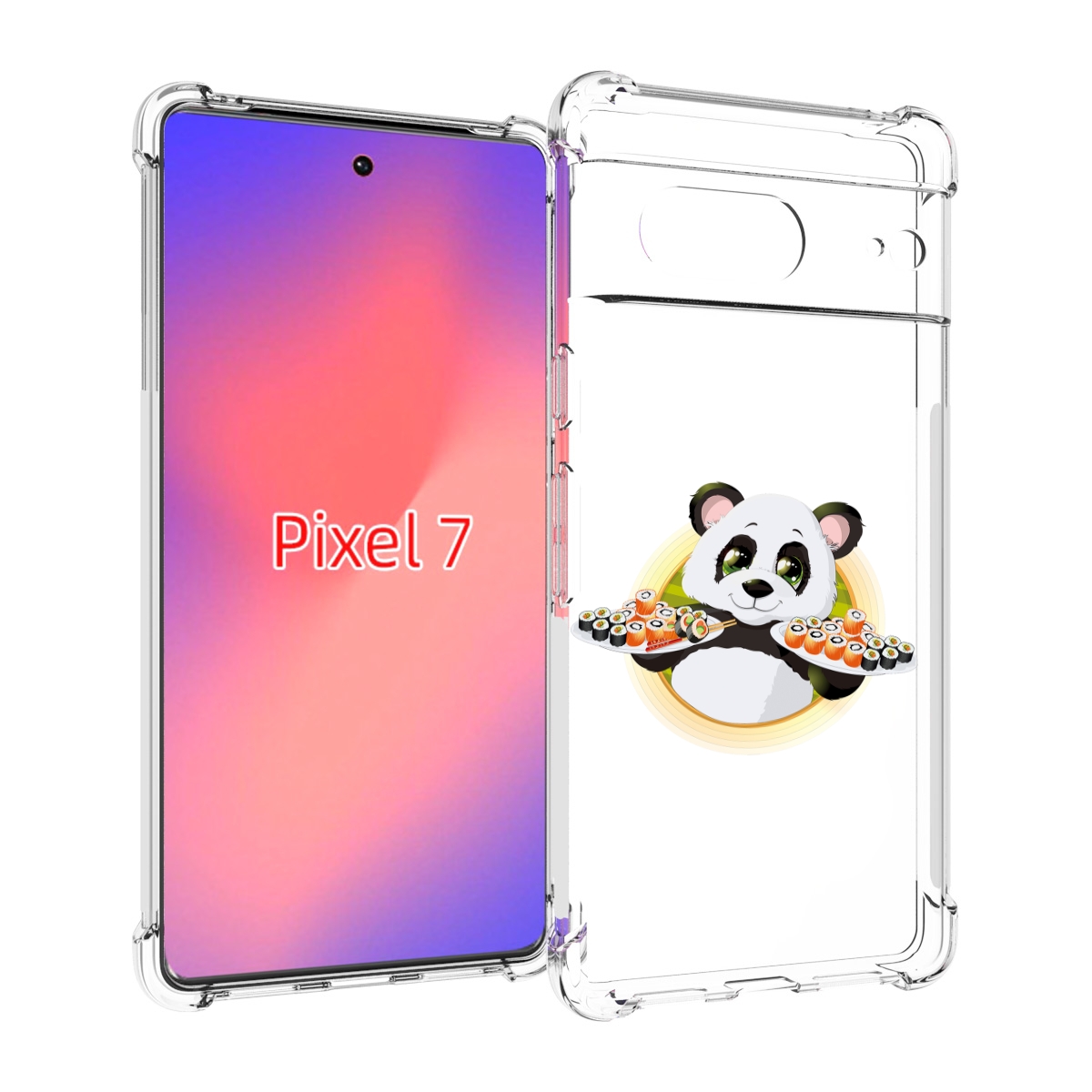 

Чехол Mypads Панда-С-Суши Для Google Pixel 7, Прозрачный, Tocco