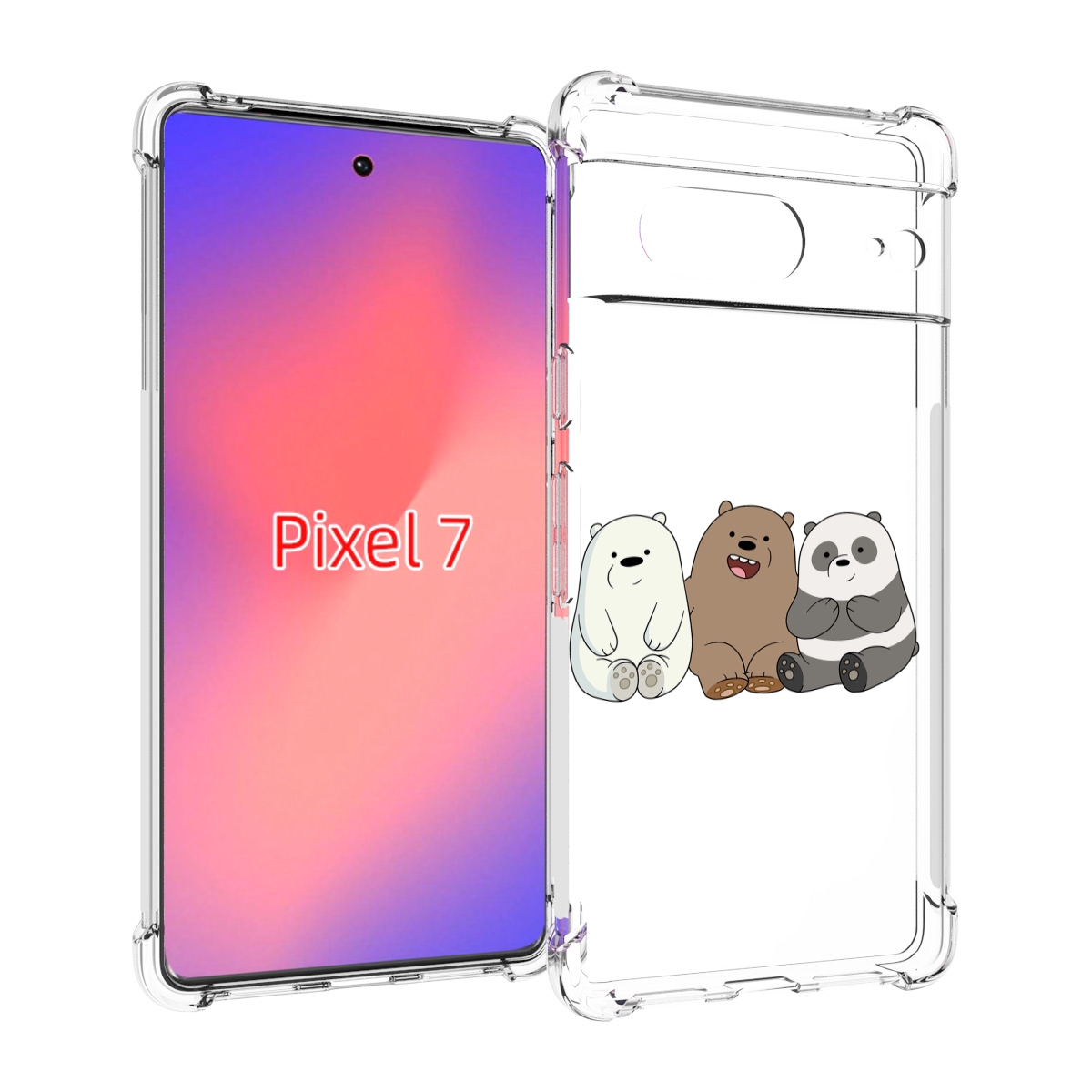 

Чехол Mypads Панды Детский Для Google Pixel 7, Прозрачный, Tocco