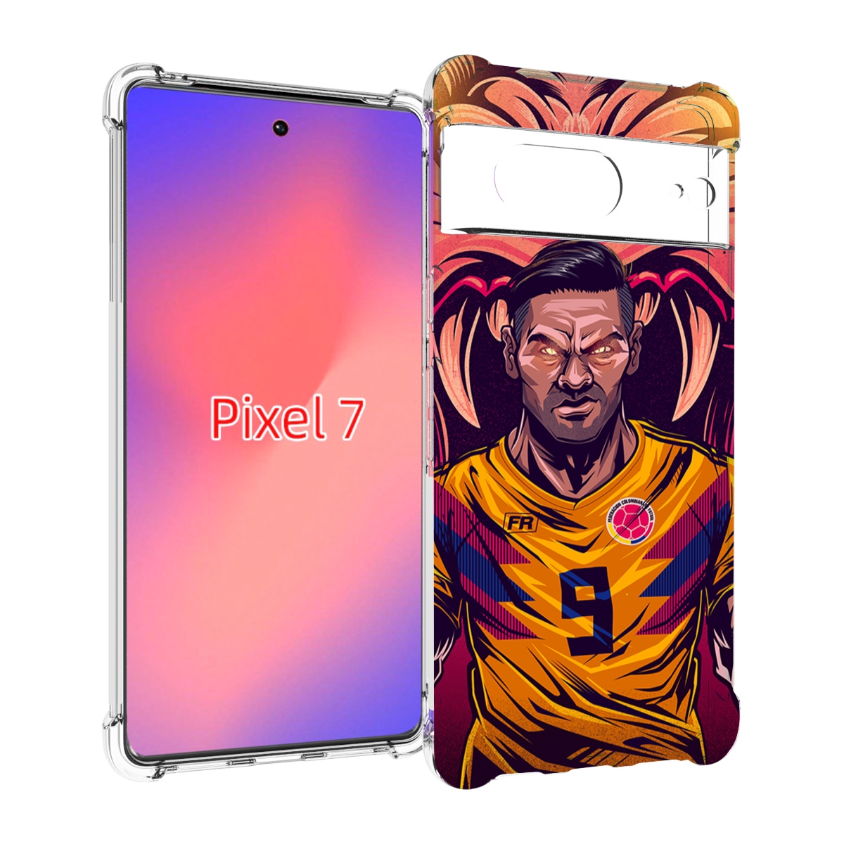 

Чехол Mypads Парень-Тигр-Красный Для Google Pixel 7, Прозрачный, Tocco
